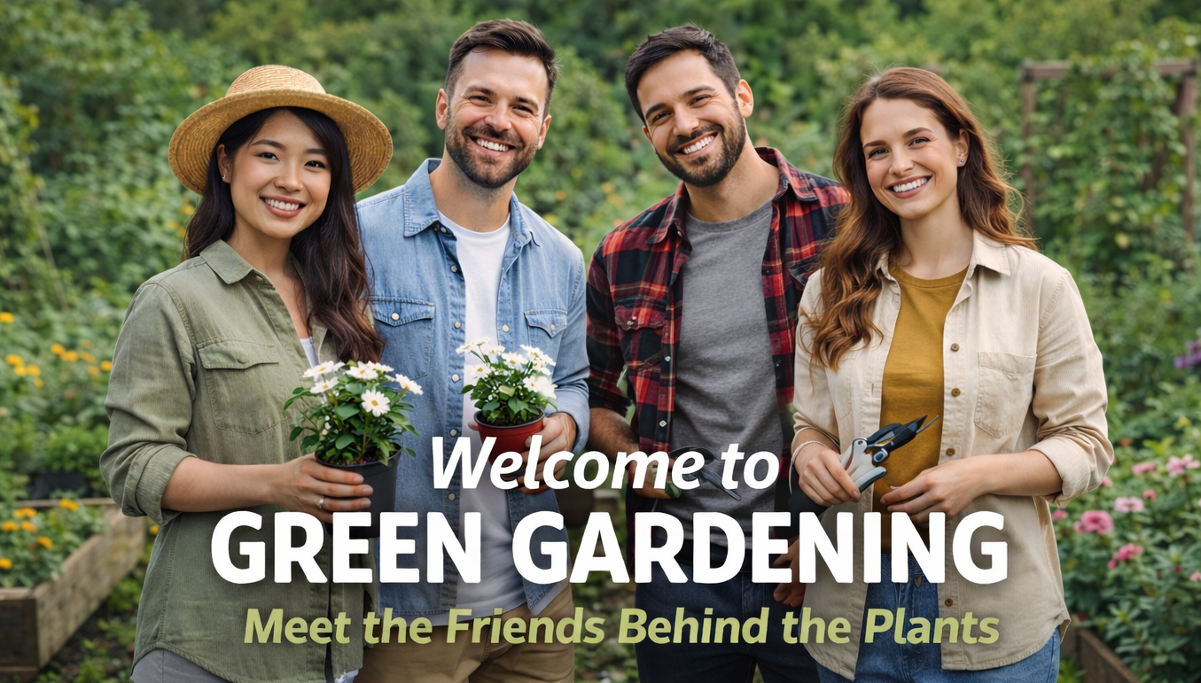 🌱 Welcome to Green Gardening: Meet the Friends Behind the Plants
